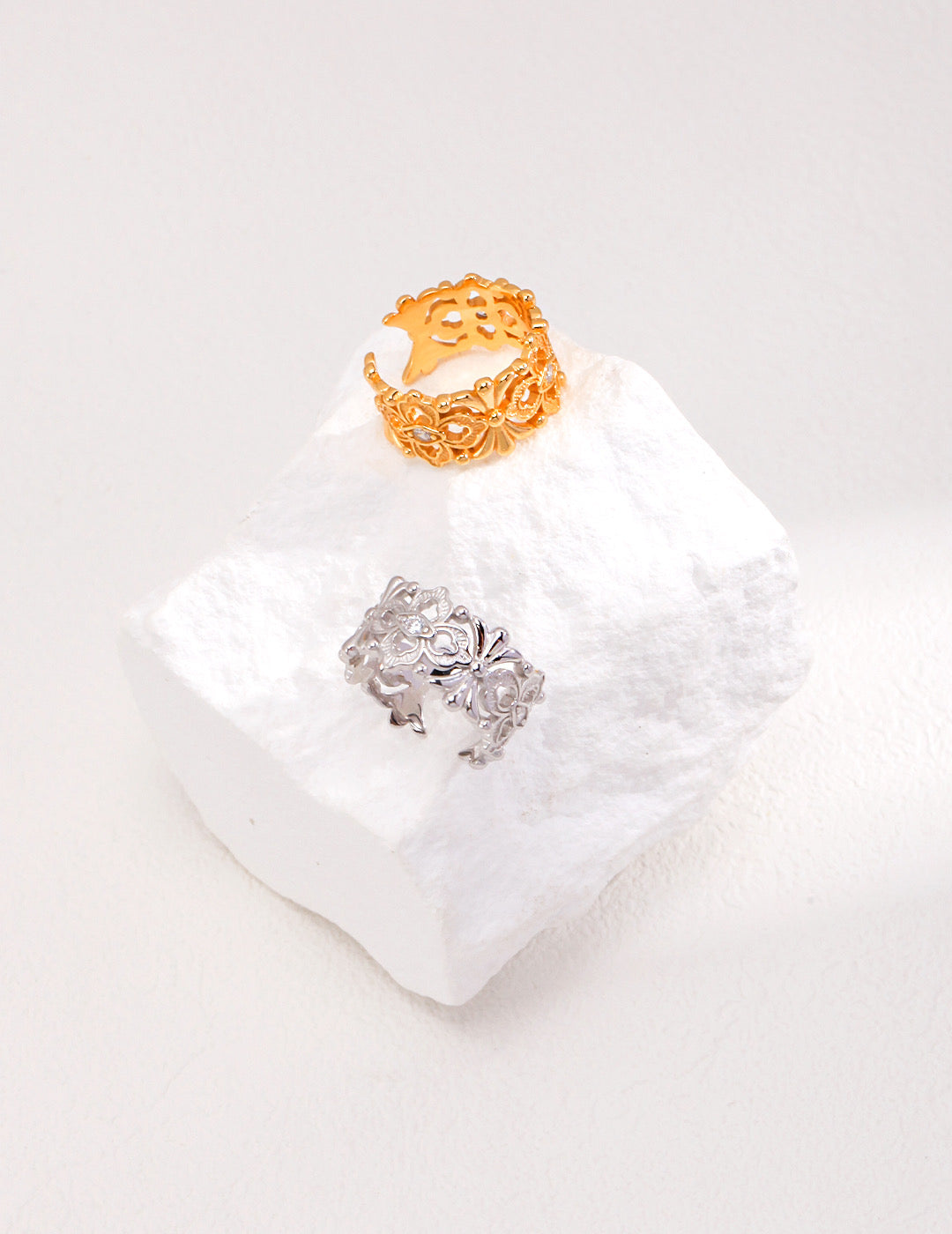 Openwork Floral Ring