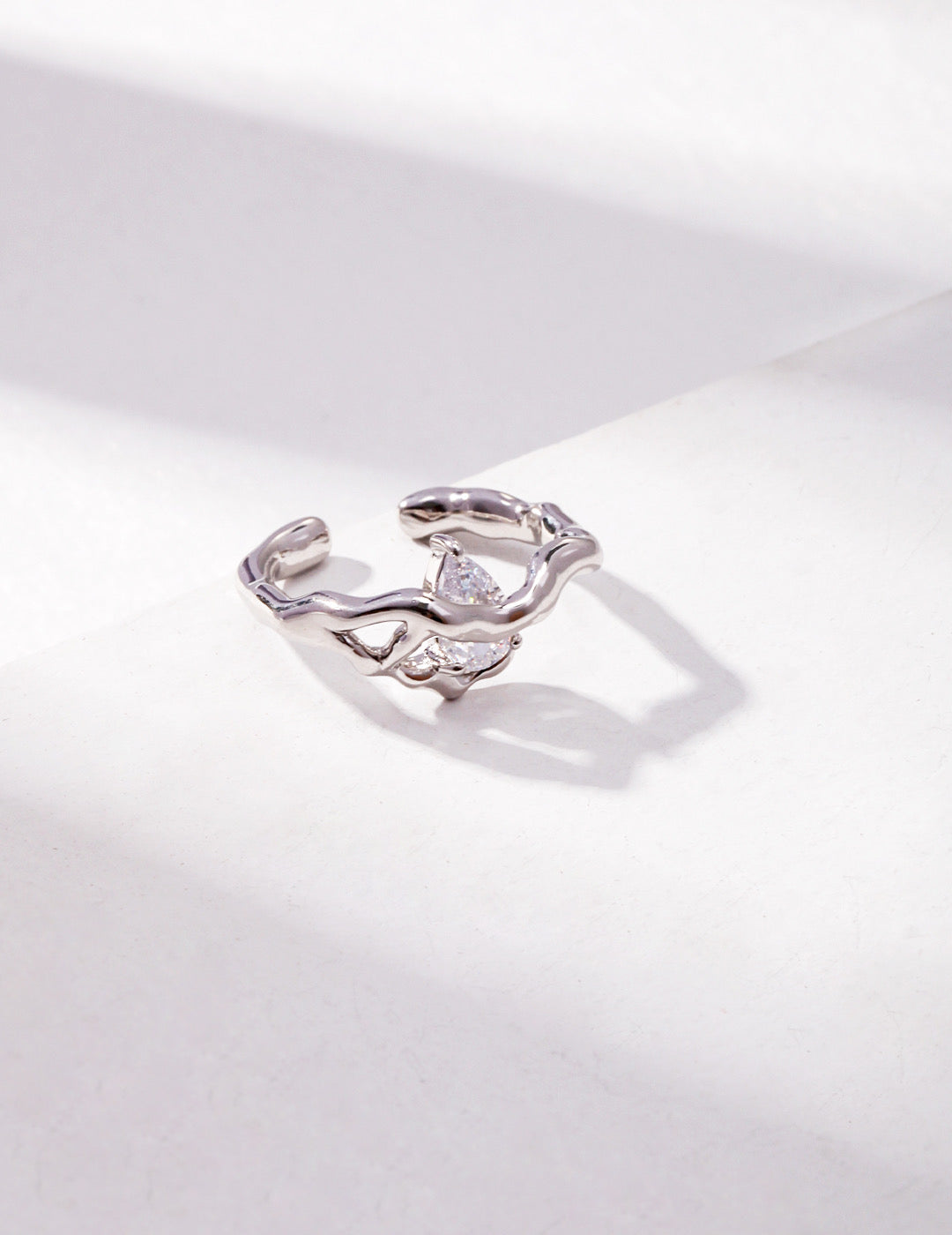 Stellar Zircon Glimmer Ring