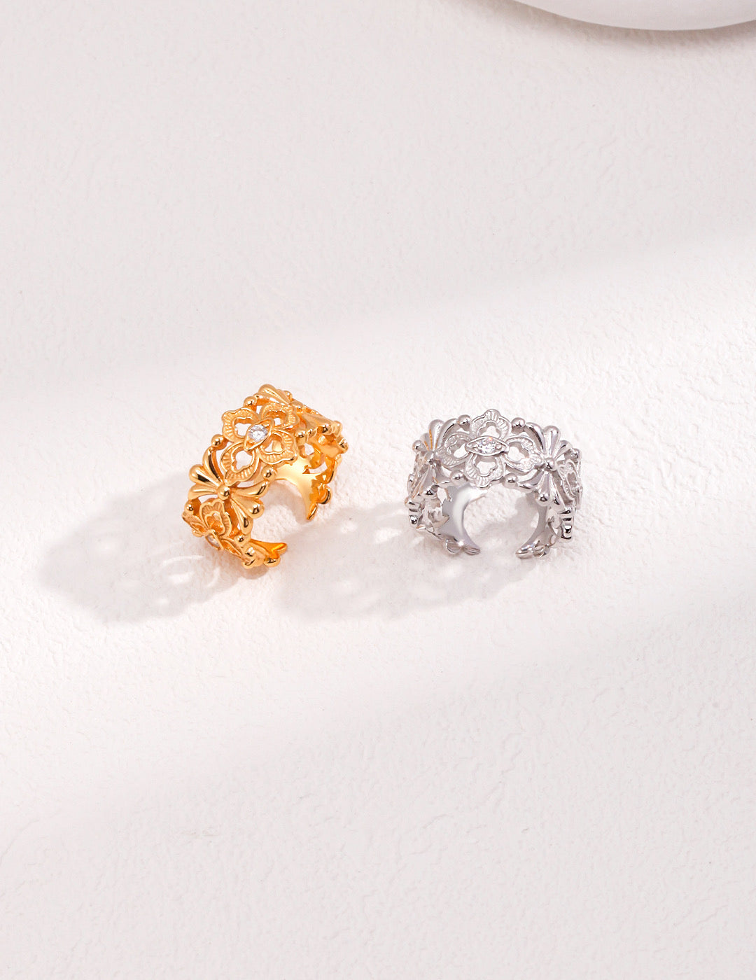 Openwork Floral Ring
