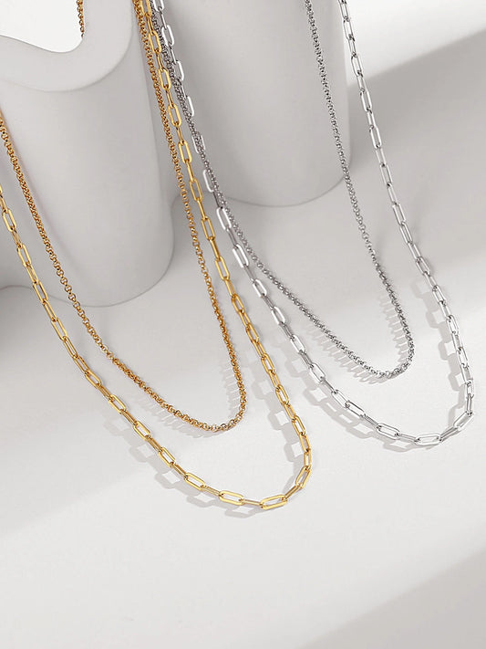 Asym Luxe Layered Chain